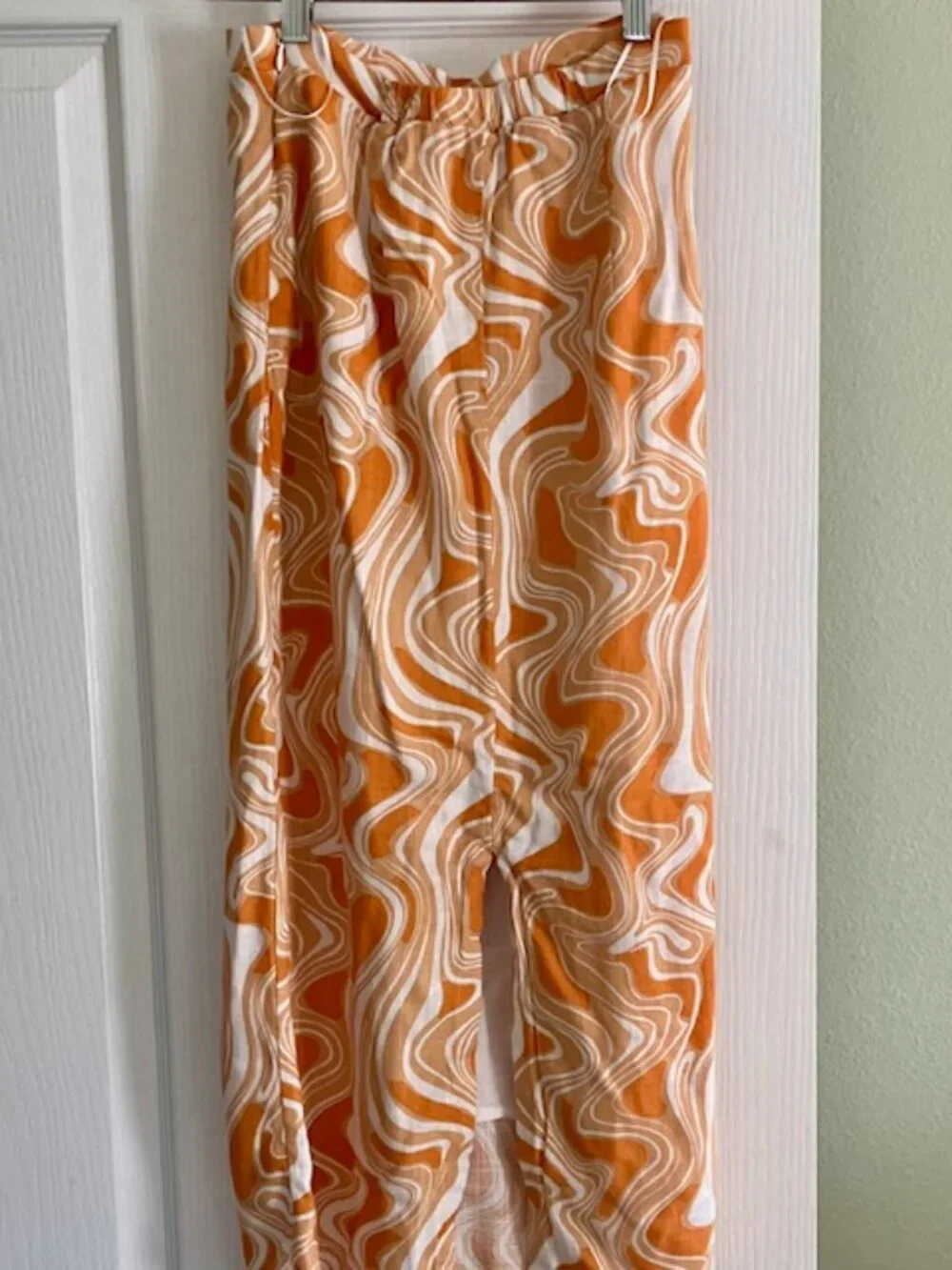 CAARA Anthropologie 2 piece bandeau top and midi length fitted skirt XS beach